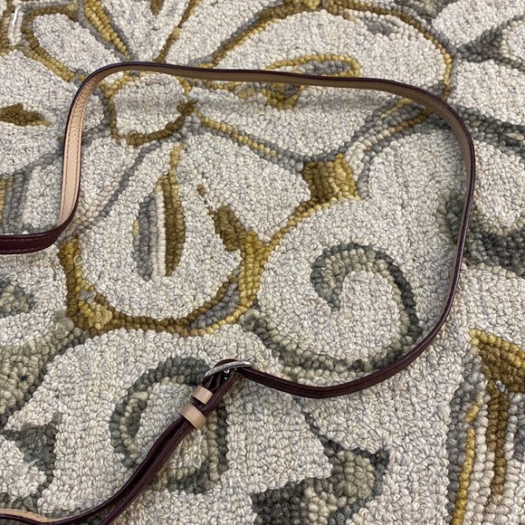 💕 Marc Jacobs leather taupe plum work wear shoulder crossbody bag euc 💕 - Picture 6 of 14